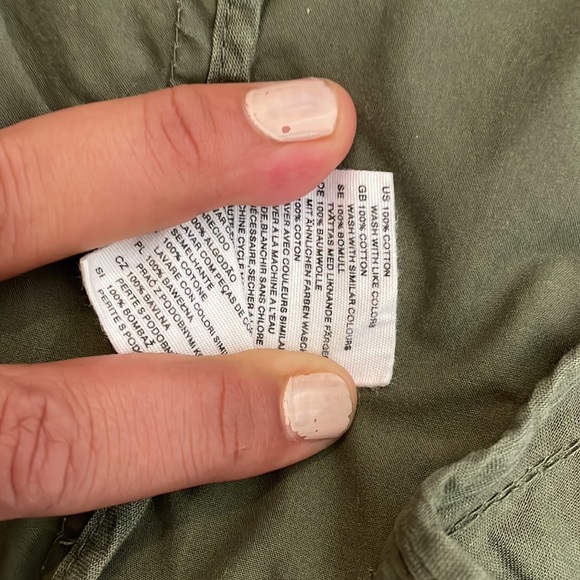 H&M Olive Green Bomber Jacket Medium - Picture 6 of 6